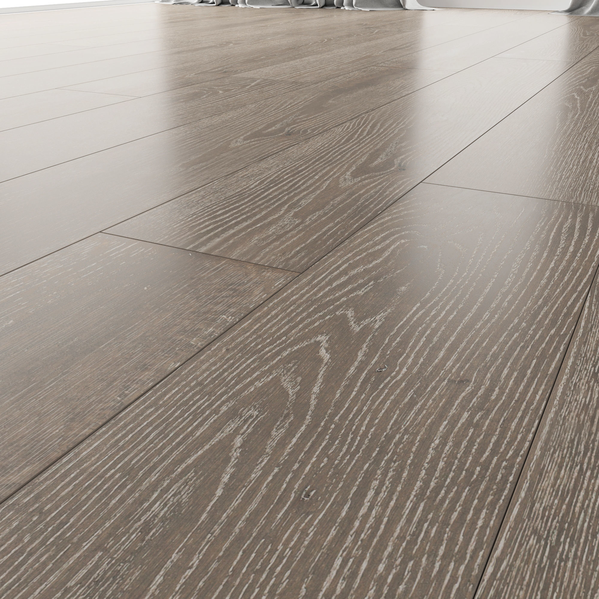Wood floor Oak Vicksburg Brushed 3D model_2