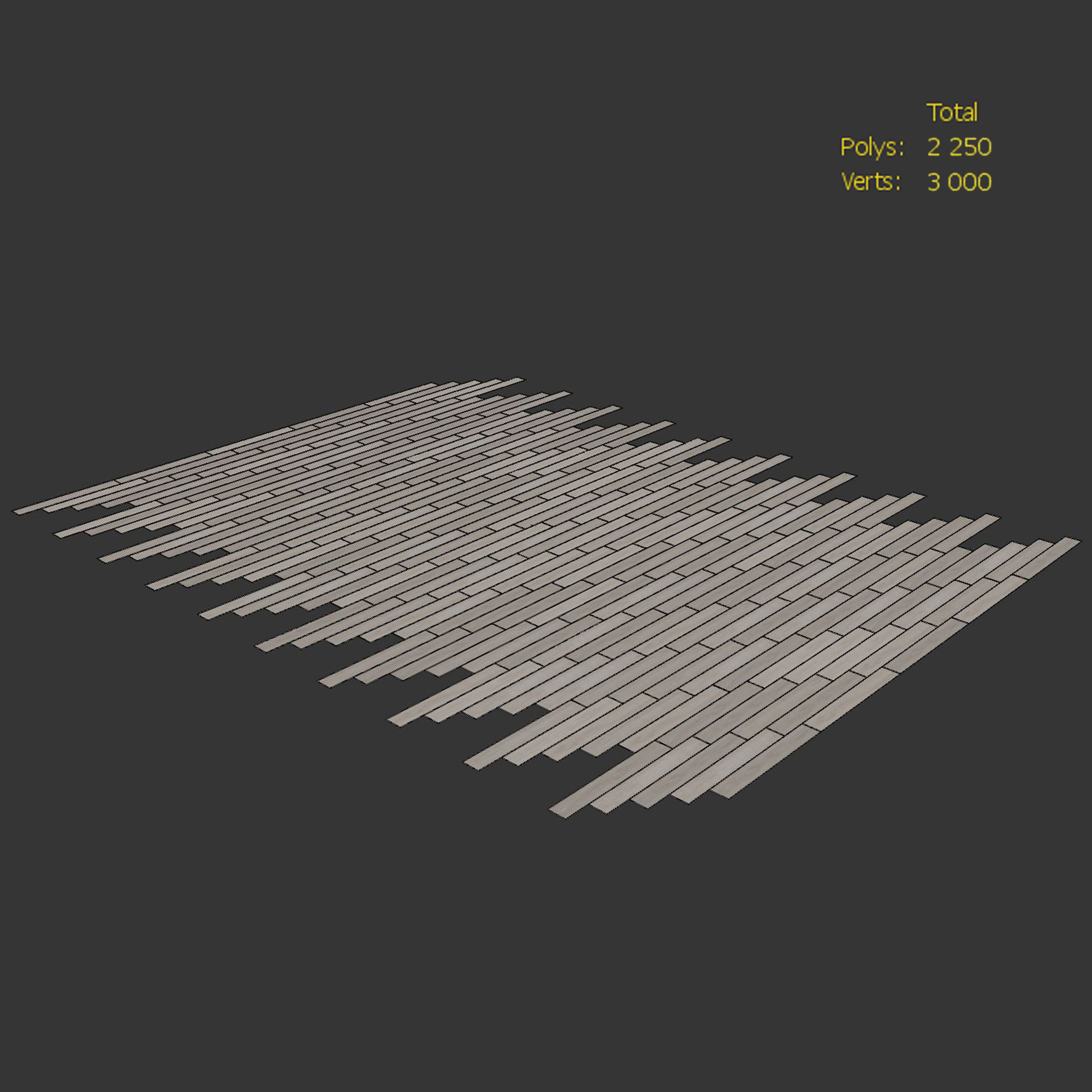  Wood Floor Oak Vicksburg Firestop 3D model_3