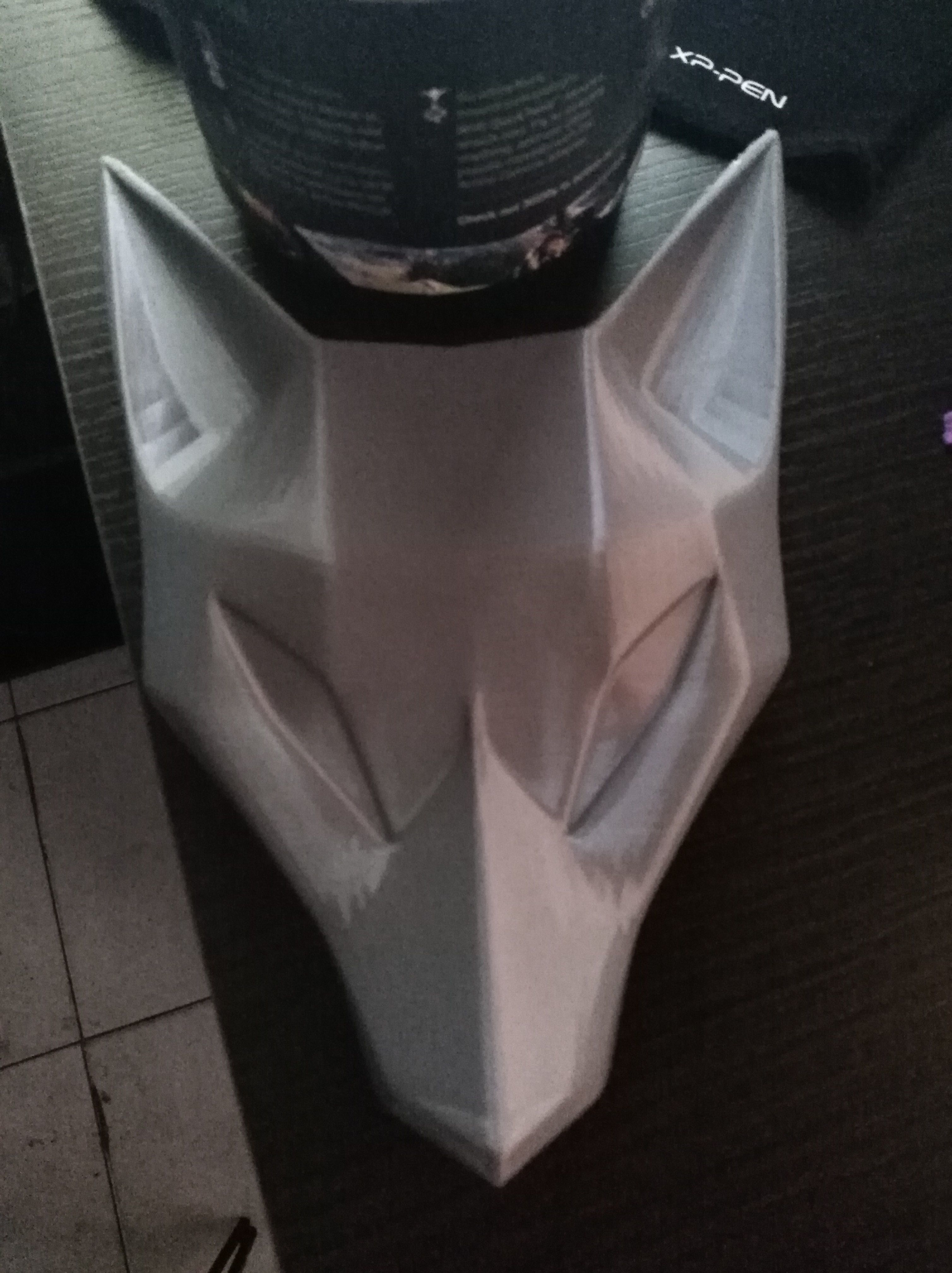 Fox Mask Low-poly 3D model_11