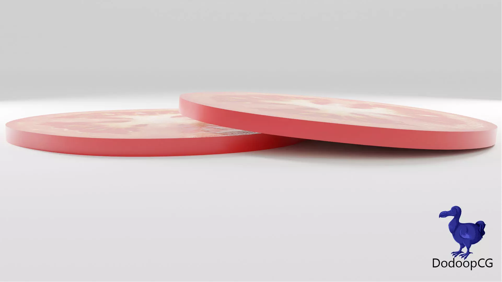 Tomato Slice - PBR Photorealistic 3D Model Low-poly 3D model_2