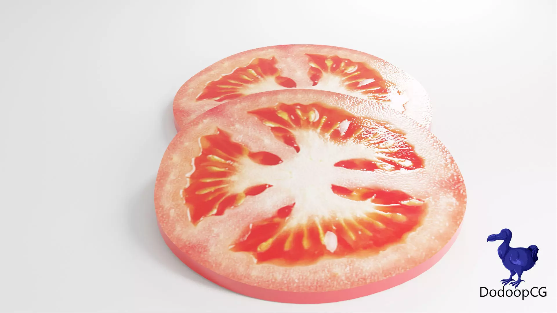 Tomato Slice - PBR Photorealistic 3D Model Low-poly 3D model_4