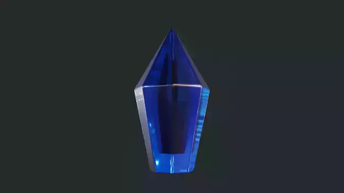 3D Crystal trophy