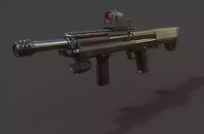 Shotgun gun with light