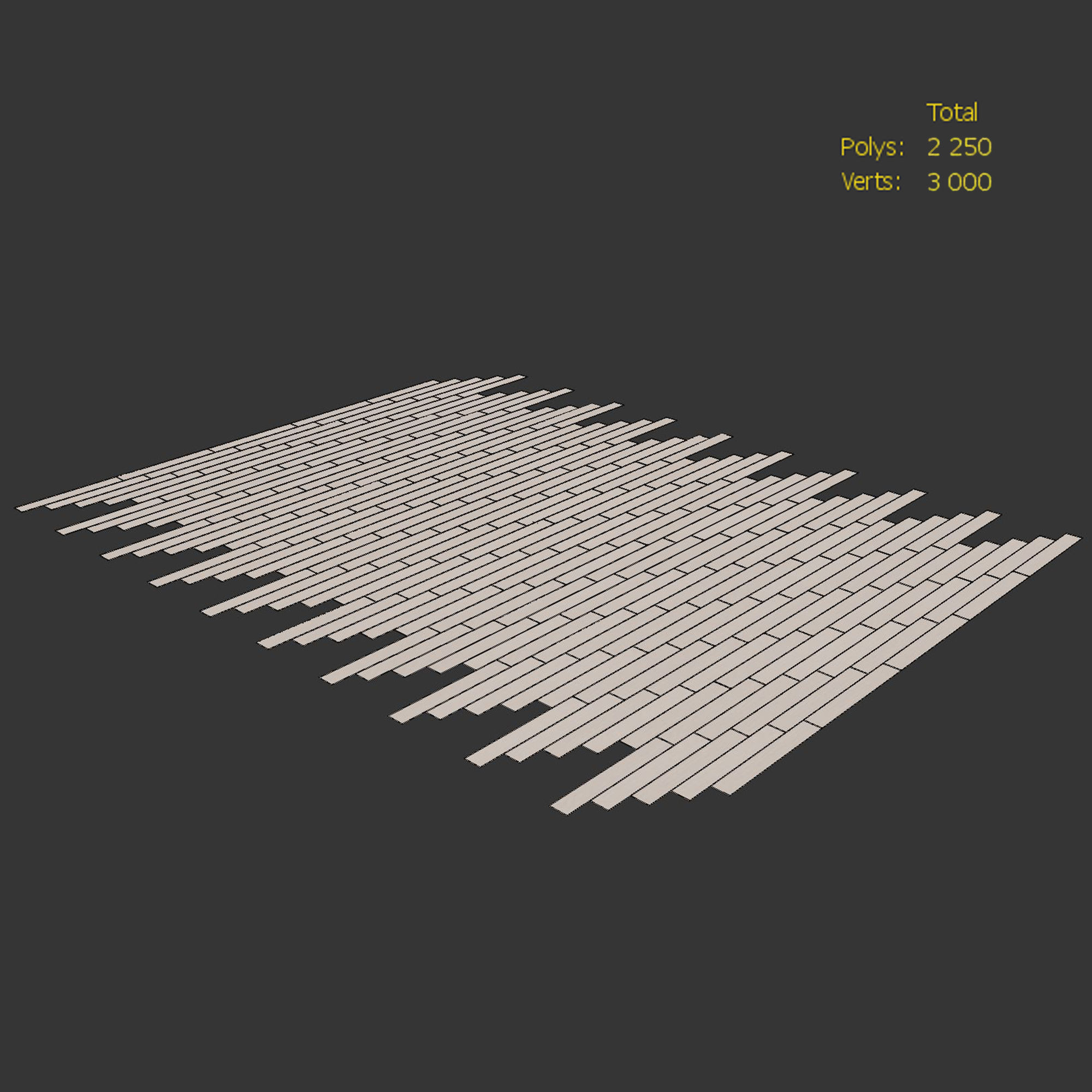 Wood floor Oak Winter fairy tale Firestop 3D model_3