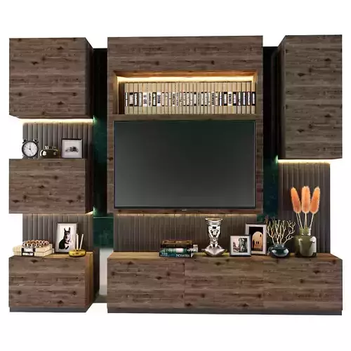 Tv Shelf 02 3D model