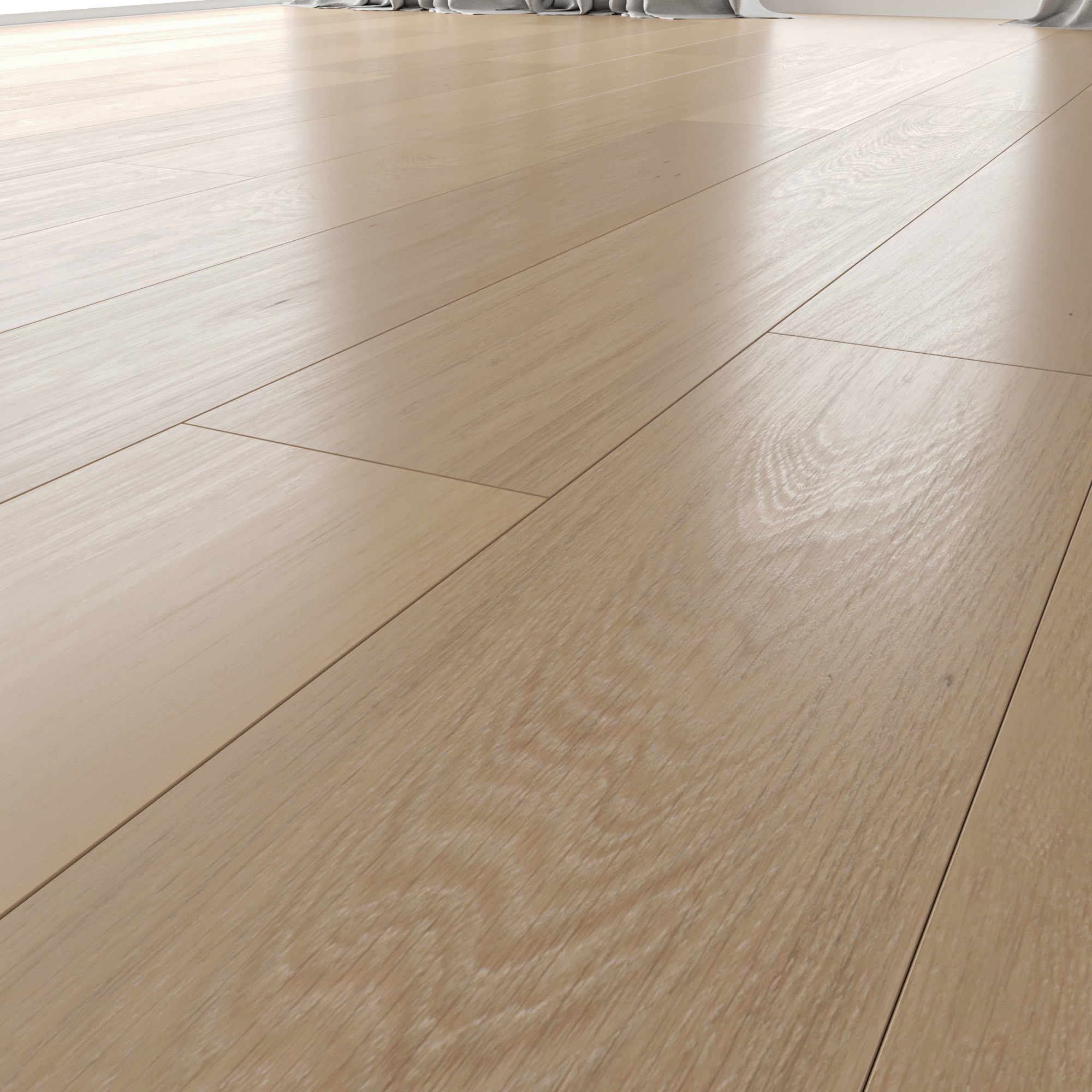  Wood floor Oak Canna Brushed 3D model_2