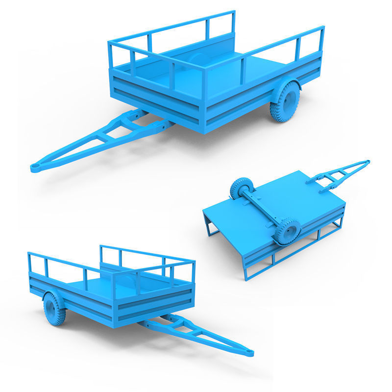 Trailer machine 3D print model_1
