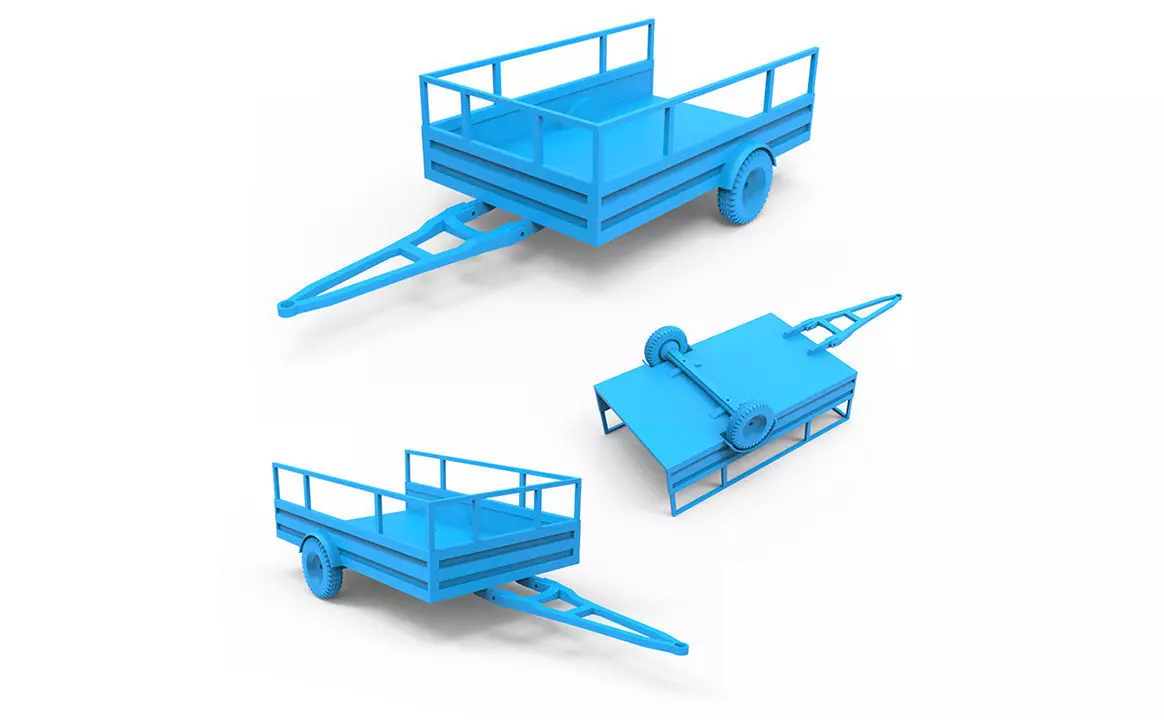 Trailer machine 3D print model_0