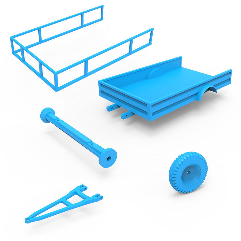Trailer machine 3D print model_12