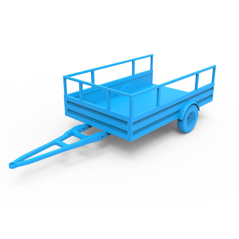 Trailer machine 3D print model_3