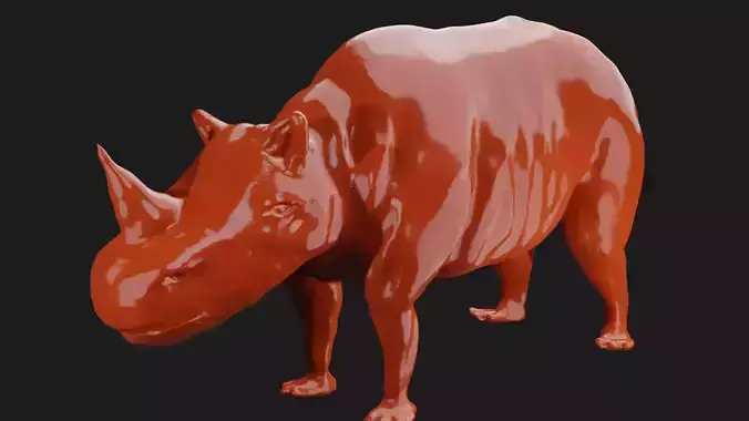 Rhino High poly untextured 
