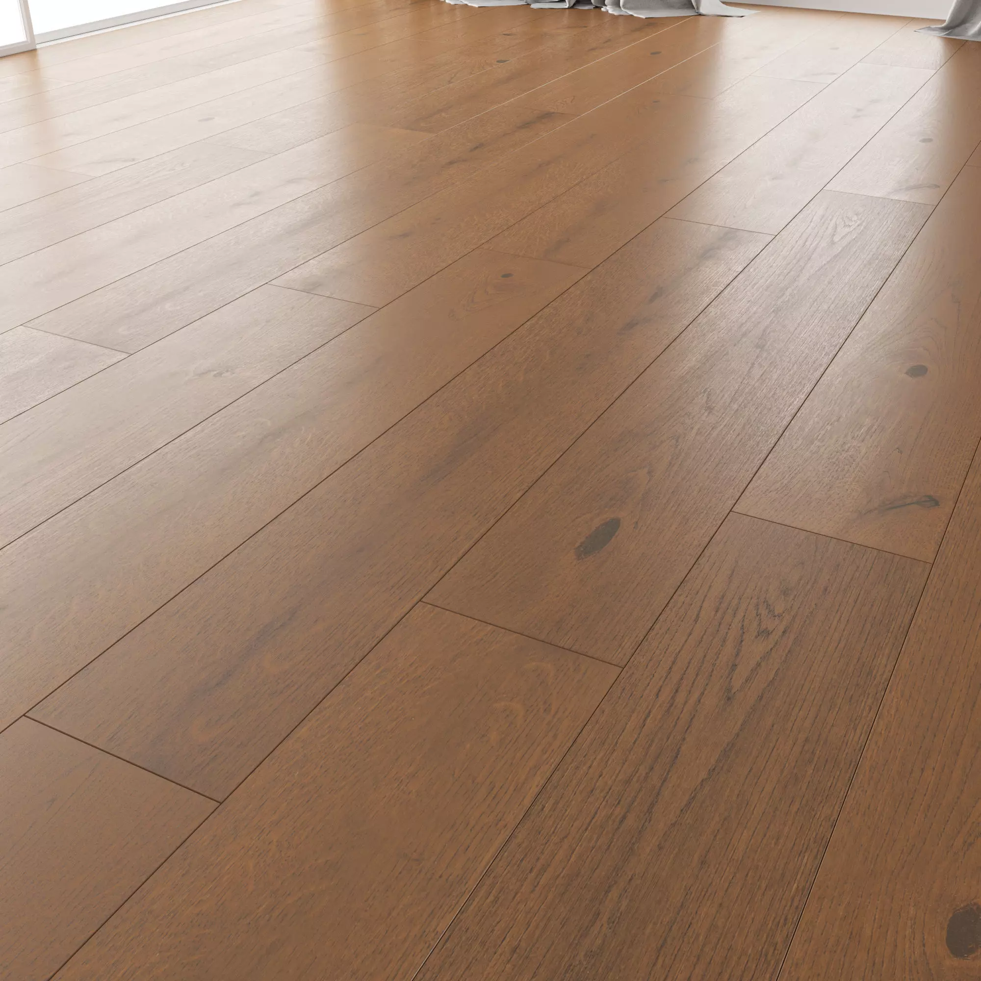 Wood floor Oak Cornell Brushed 3D model_0