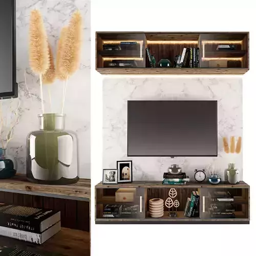 Tv Shelf 03 3D model