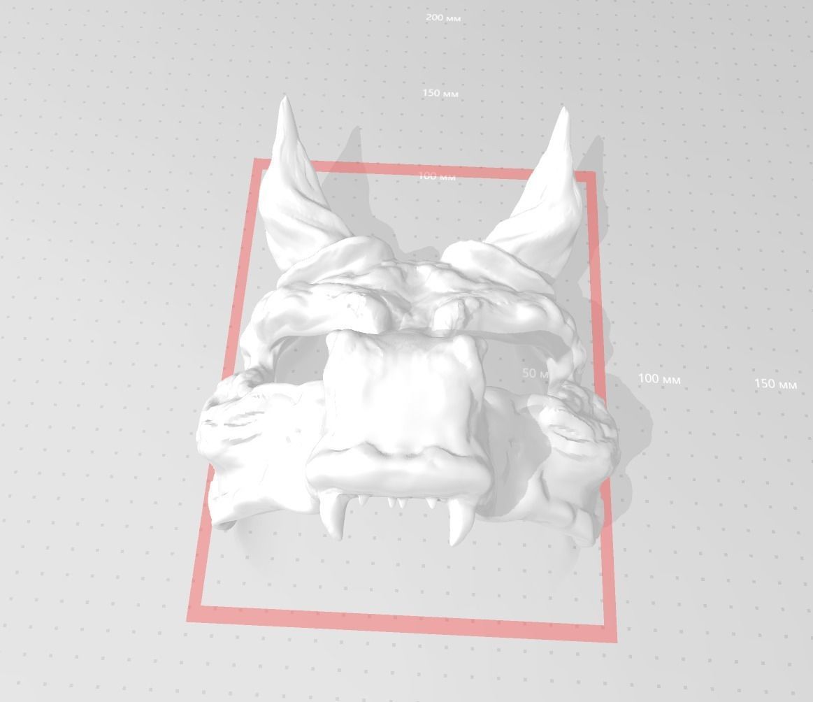 Drabon Mask 3D print model_3