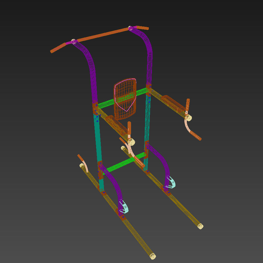 Weider Power Tower 3D model_9