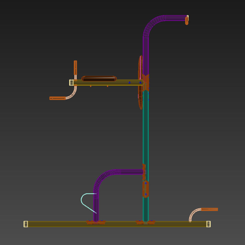 Weider Power Tower 3D model_11