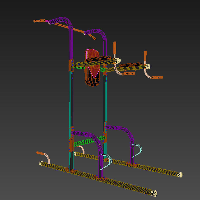 Weider Power Tower 3D model_8