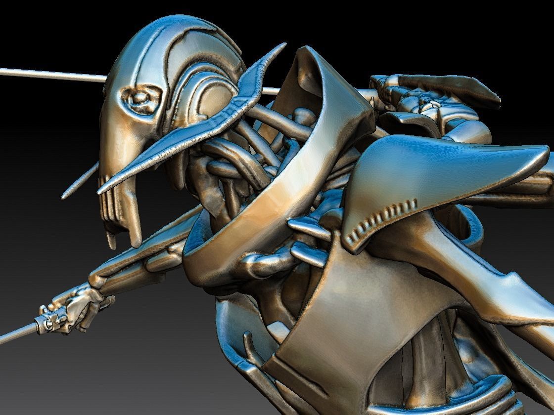 General Grievous Diorama STL 3D print model_40