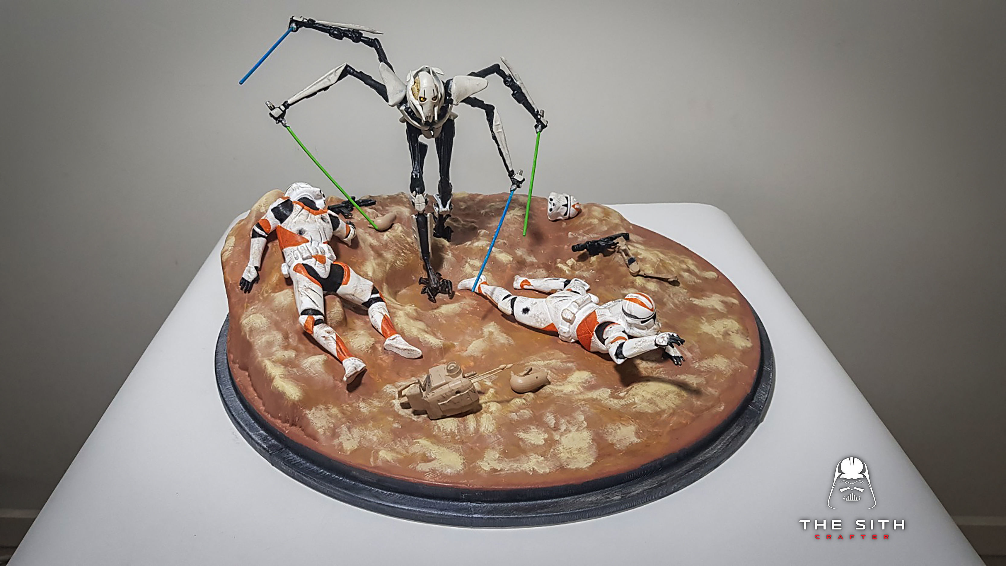 General Grievous Diorama STL 3D print model_8