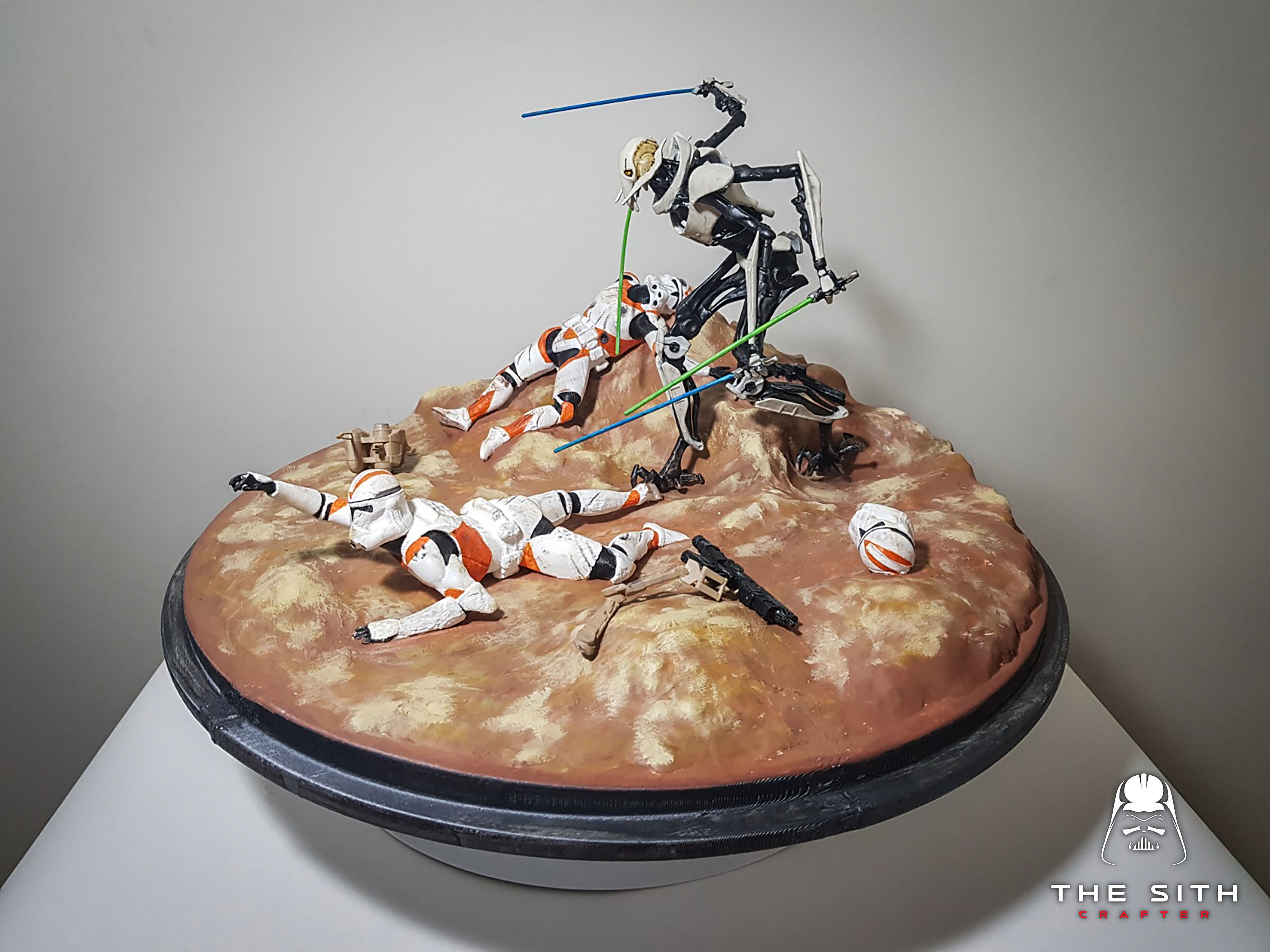 General Grievous Diorama STL 3D print model_7