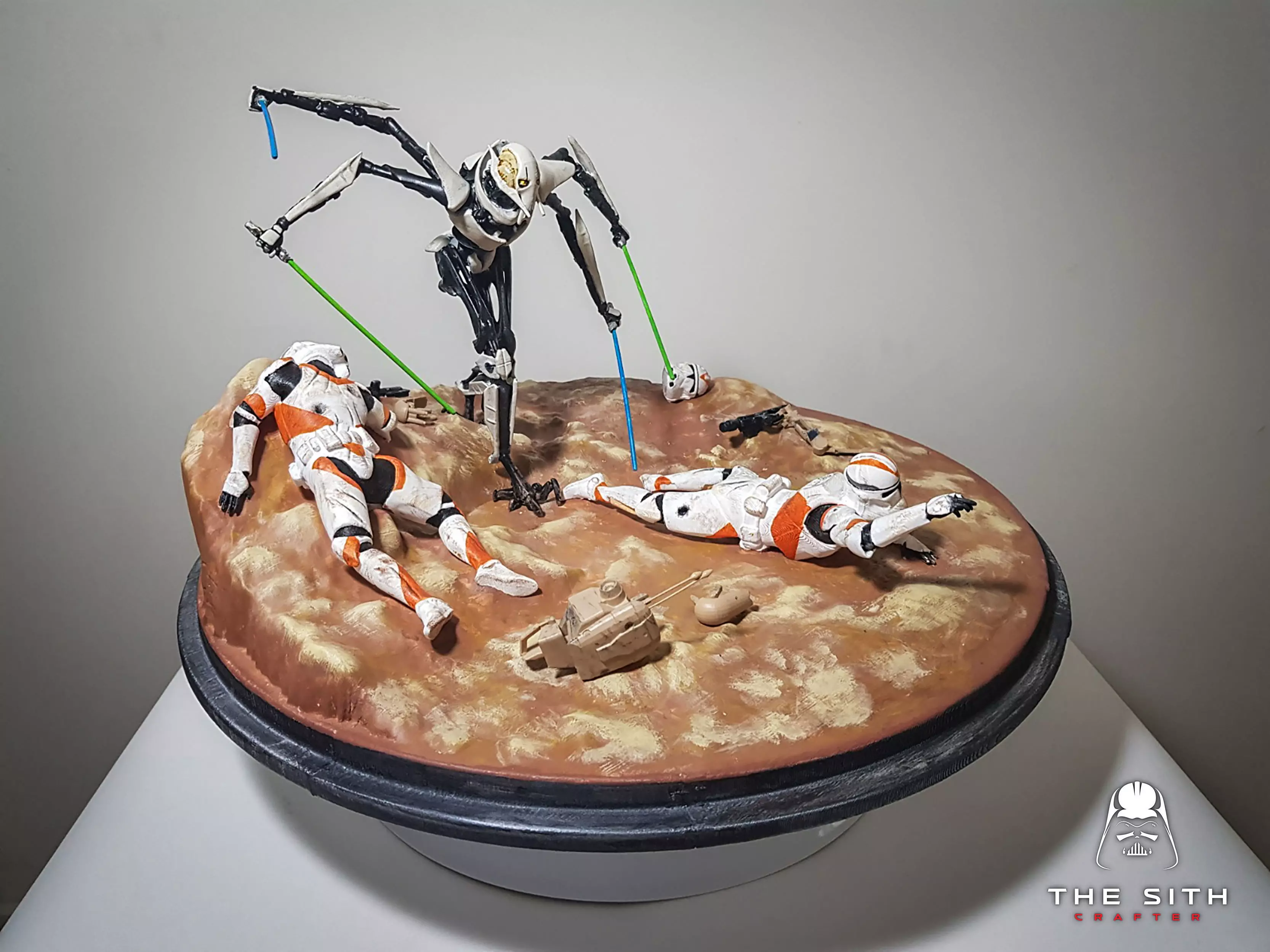 General Grievous Diorama STL 3D print model_0