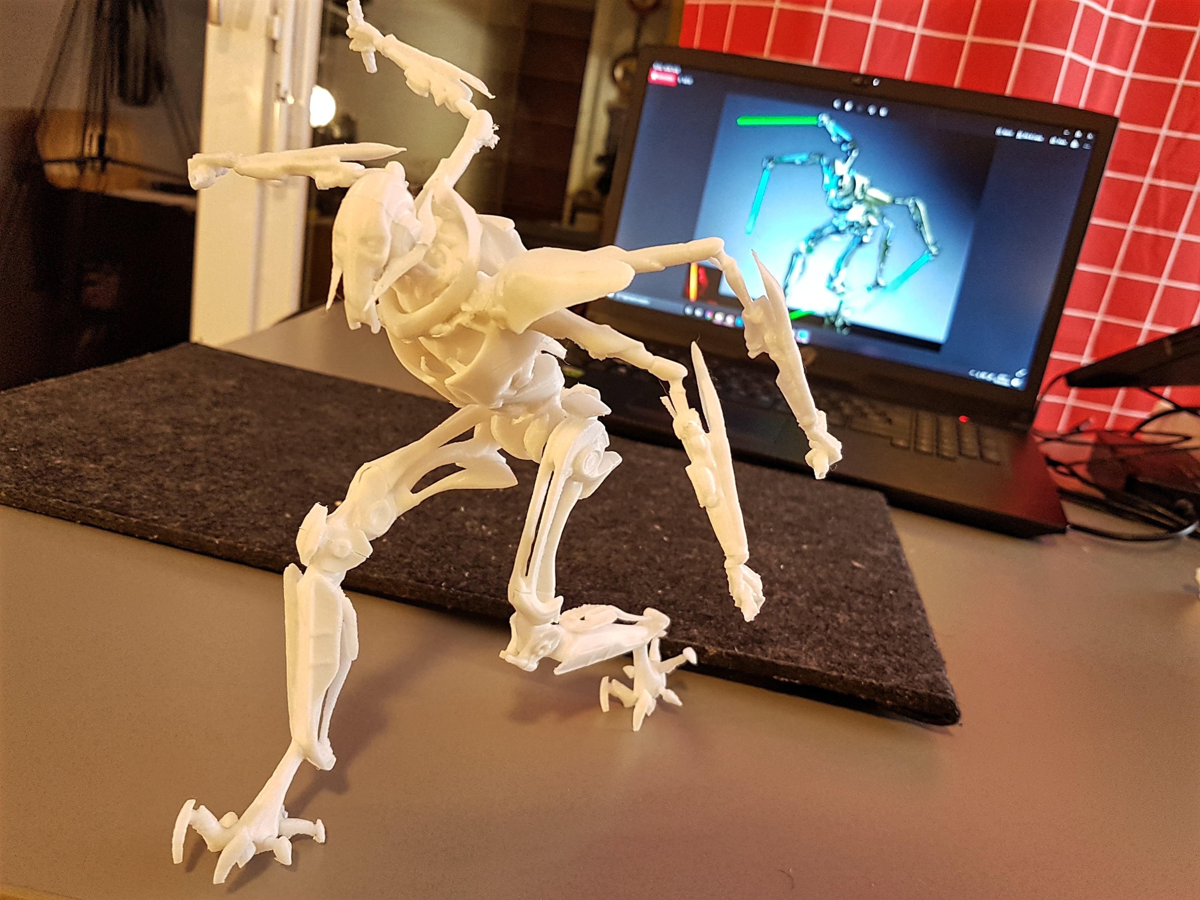 General Grievous Diorama STL 3D print model_28