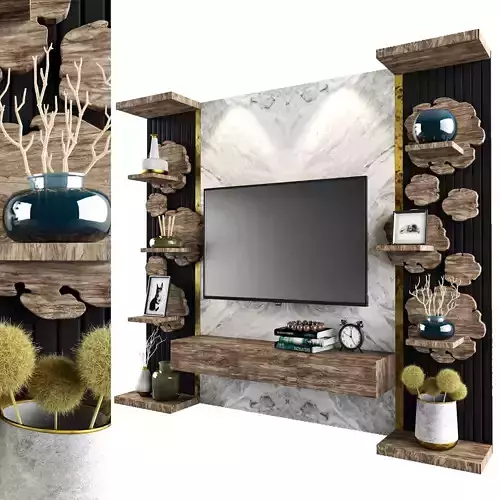 Tv Shelf 05 3D model