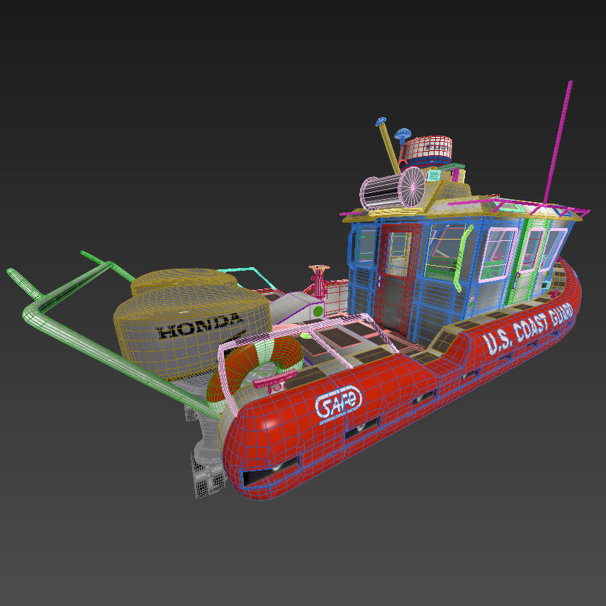 Coast Guard Patrol Boat 3D model_14