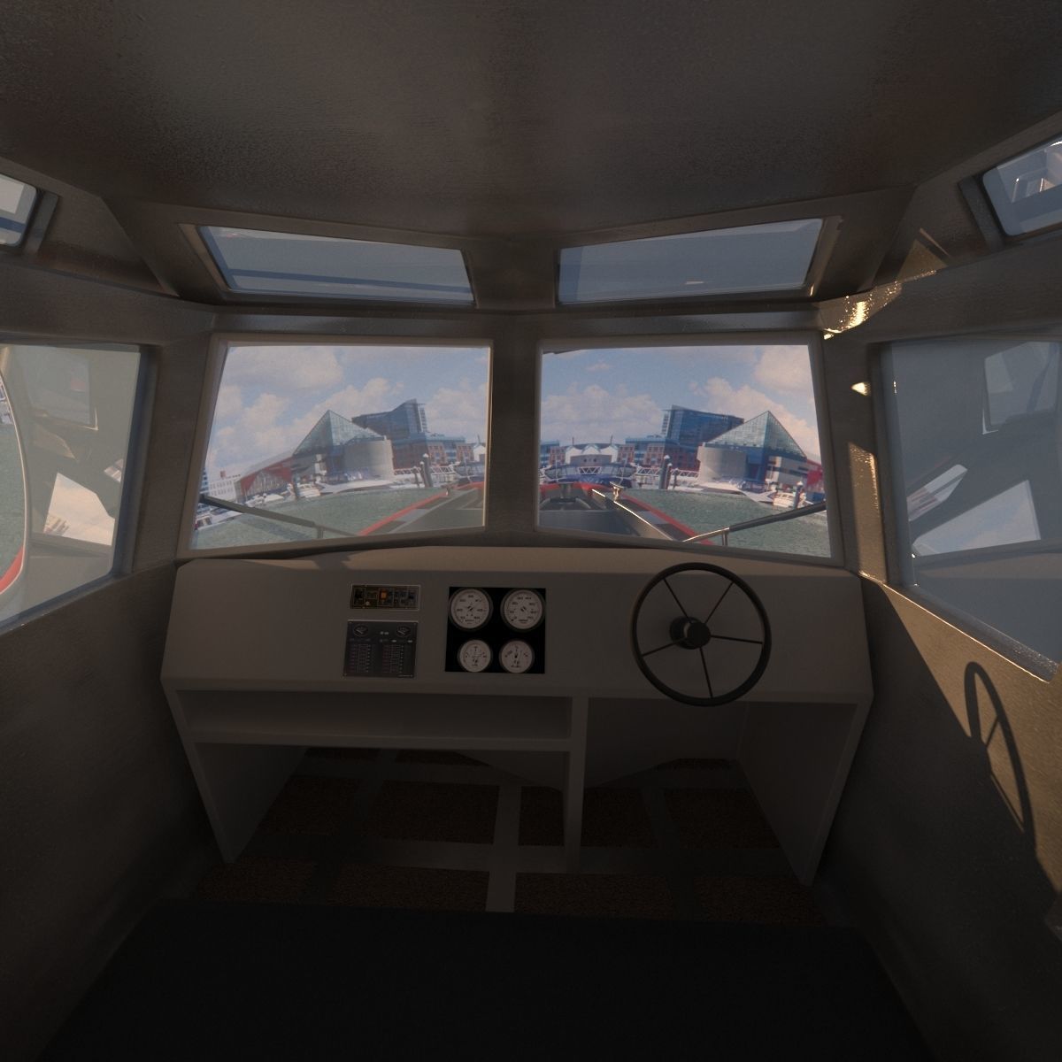 Coast Guard Patrol Boat 3D model_12