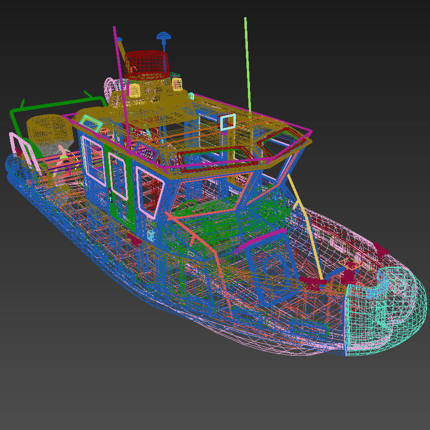 Coast Guard Patrol Boat 3D model_15
