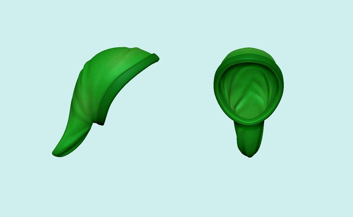 Character Outfit - inspired in Link - Legend of Zelda Low-poly 3D model_7