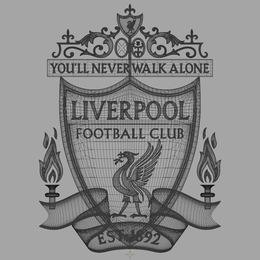 Liverpool FC crest 3D model_7