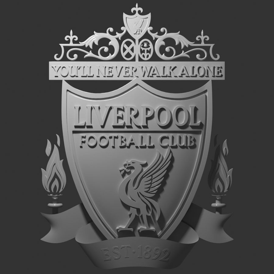 Liverpool FC crest 3D model_8