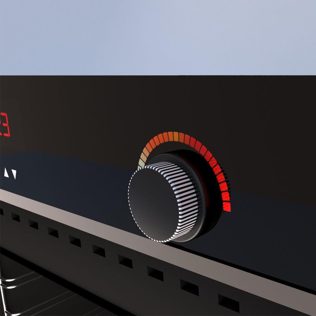 Black Wall Oven 3D Model 3D model_3