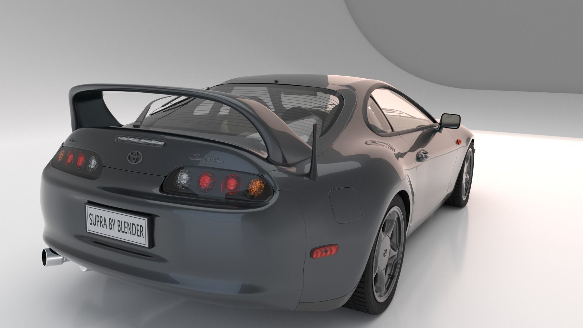 Supra Mk4 Turbo charged 3D model_10
