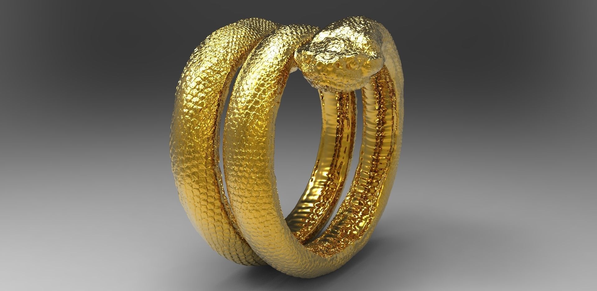 Snake Ring Free 3D print model_1