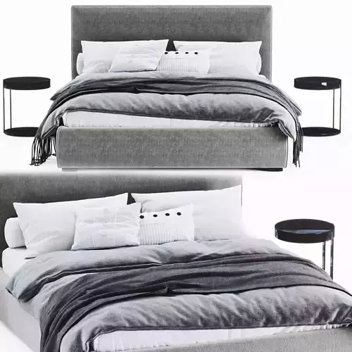 Bed Meridiani Vray and Corona 