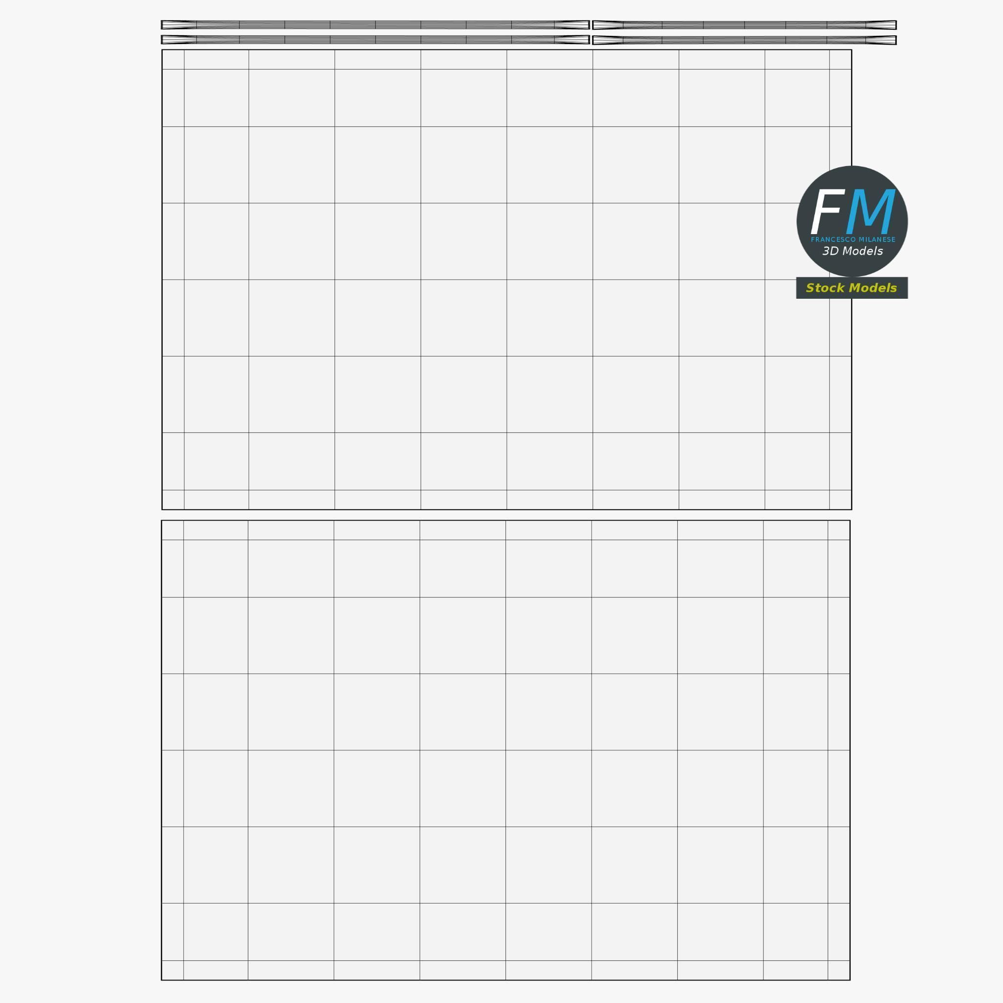 Acrylic safety barrier 3D model_12