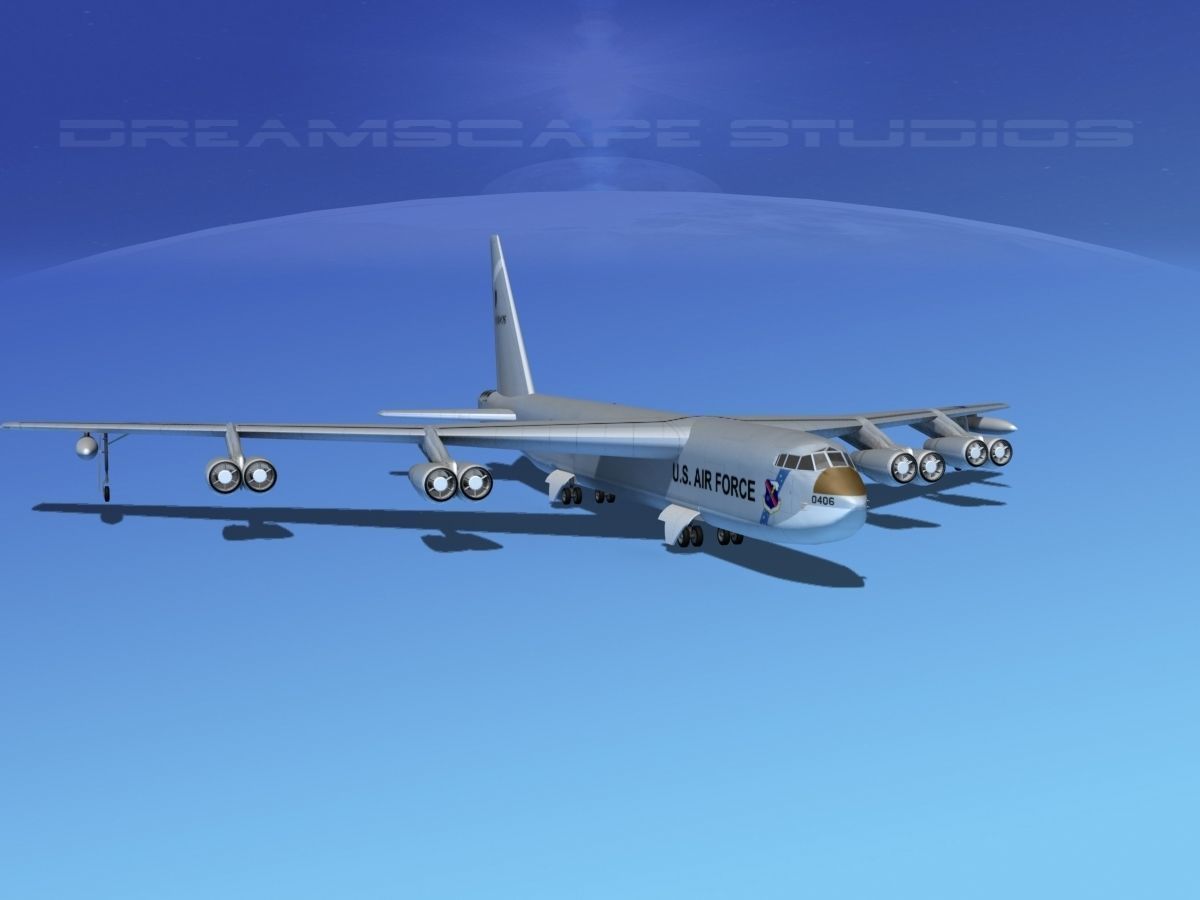 Boeing B-52C Stratofortress 3D model_2