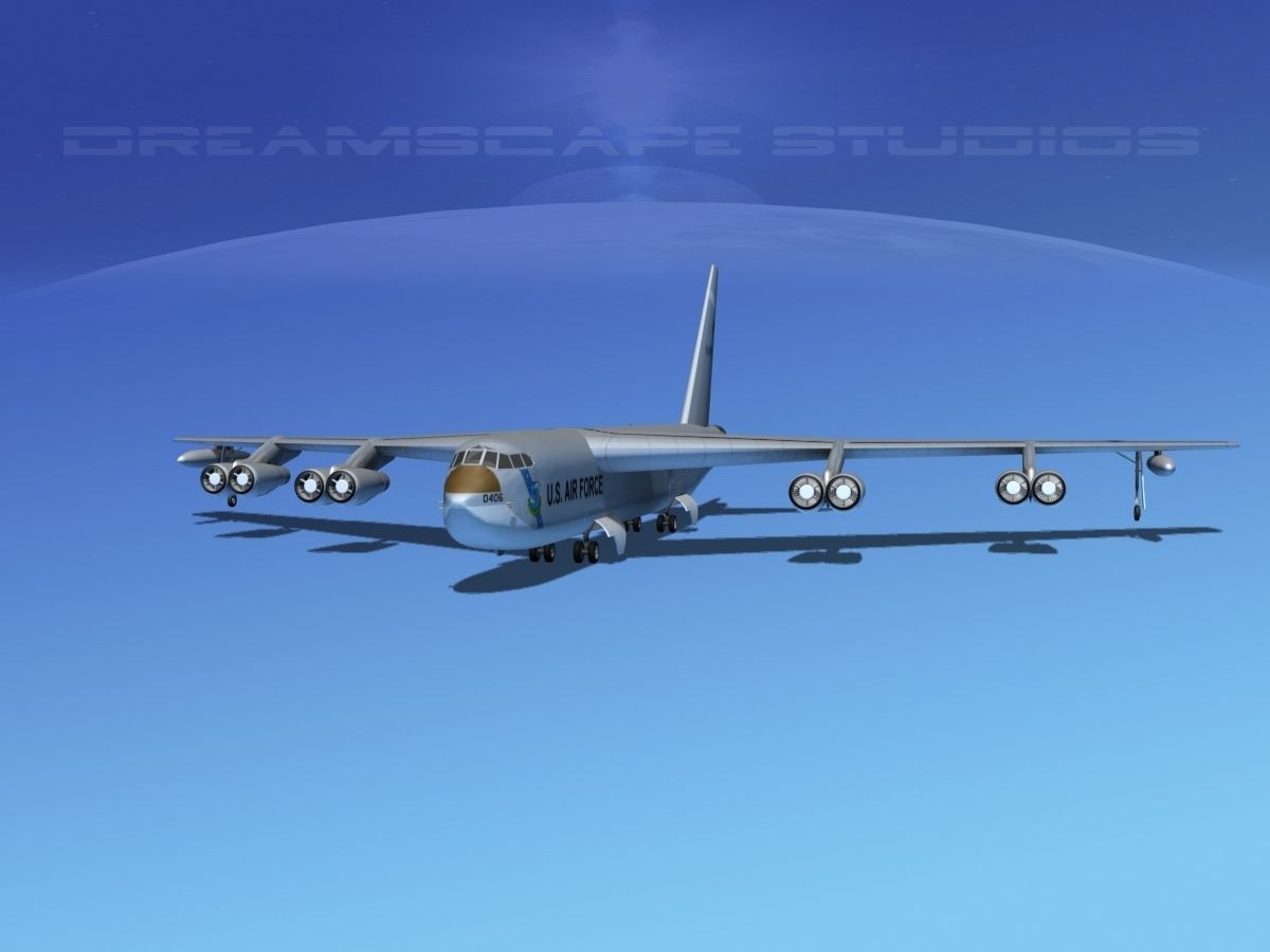 Boeing B-52C Stratofortress 3D model_1