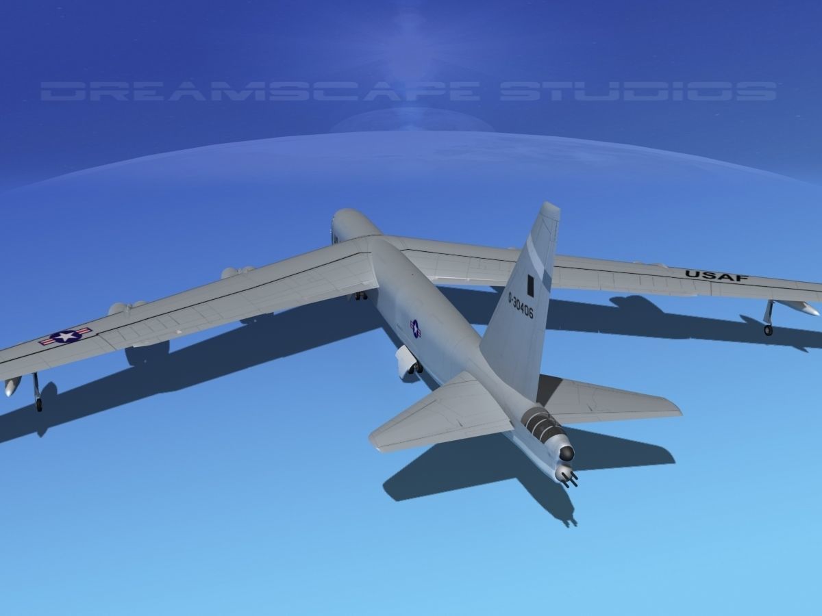 Boeing B-52C Stratofortress 3D model_7