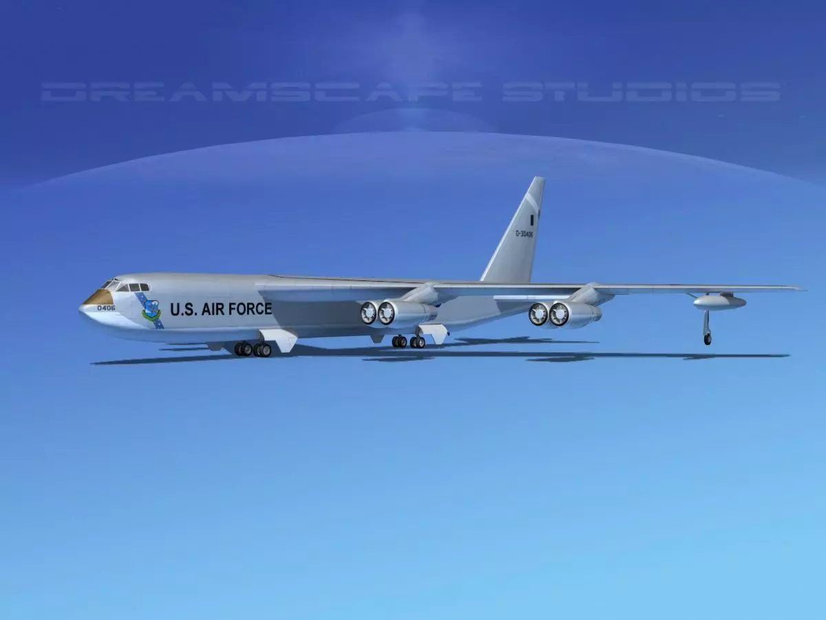 Boeing B-52C Stratofortress 3D model_0