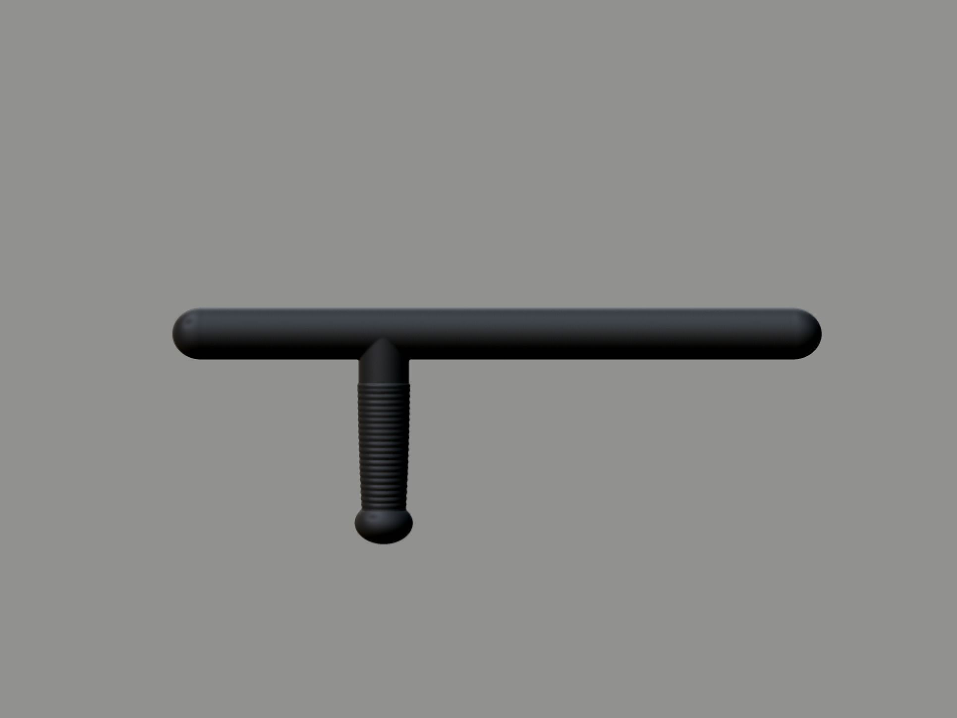 Action Figure Billy Club Baton  3D print model_8