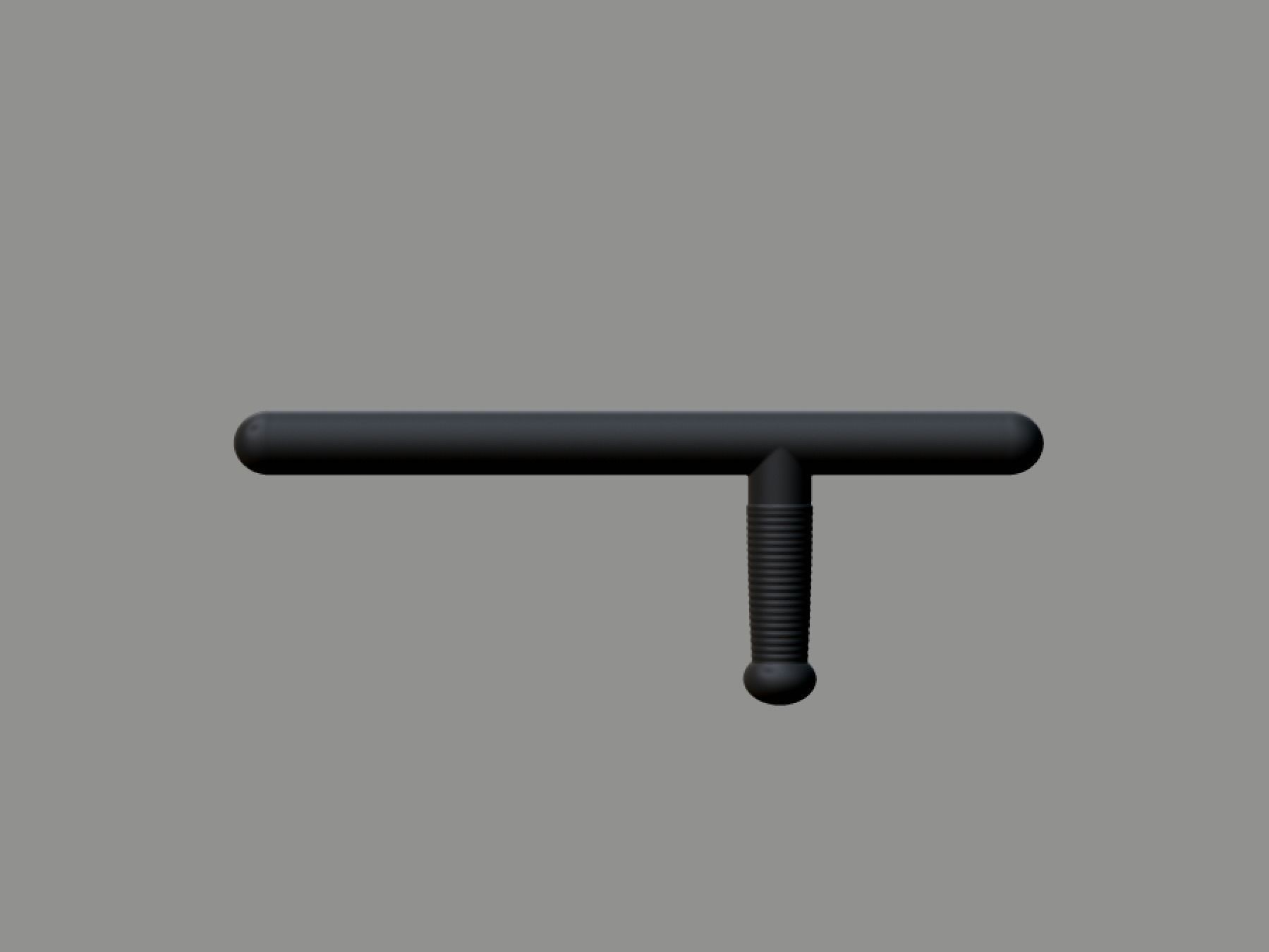 Action Figure Billy Club Baton  3D print model_9