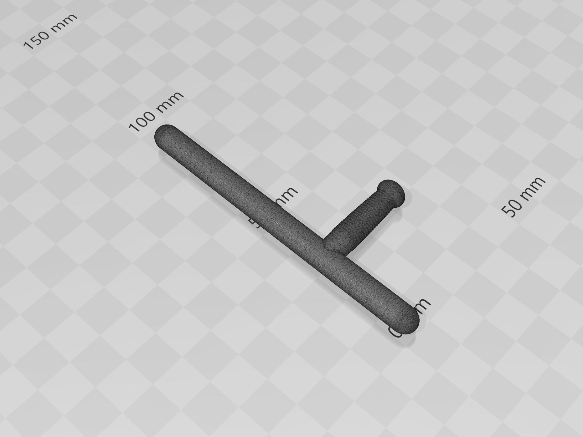 Action Figure Billy Club Baton  3D print model_4