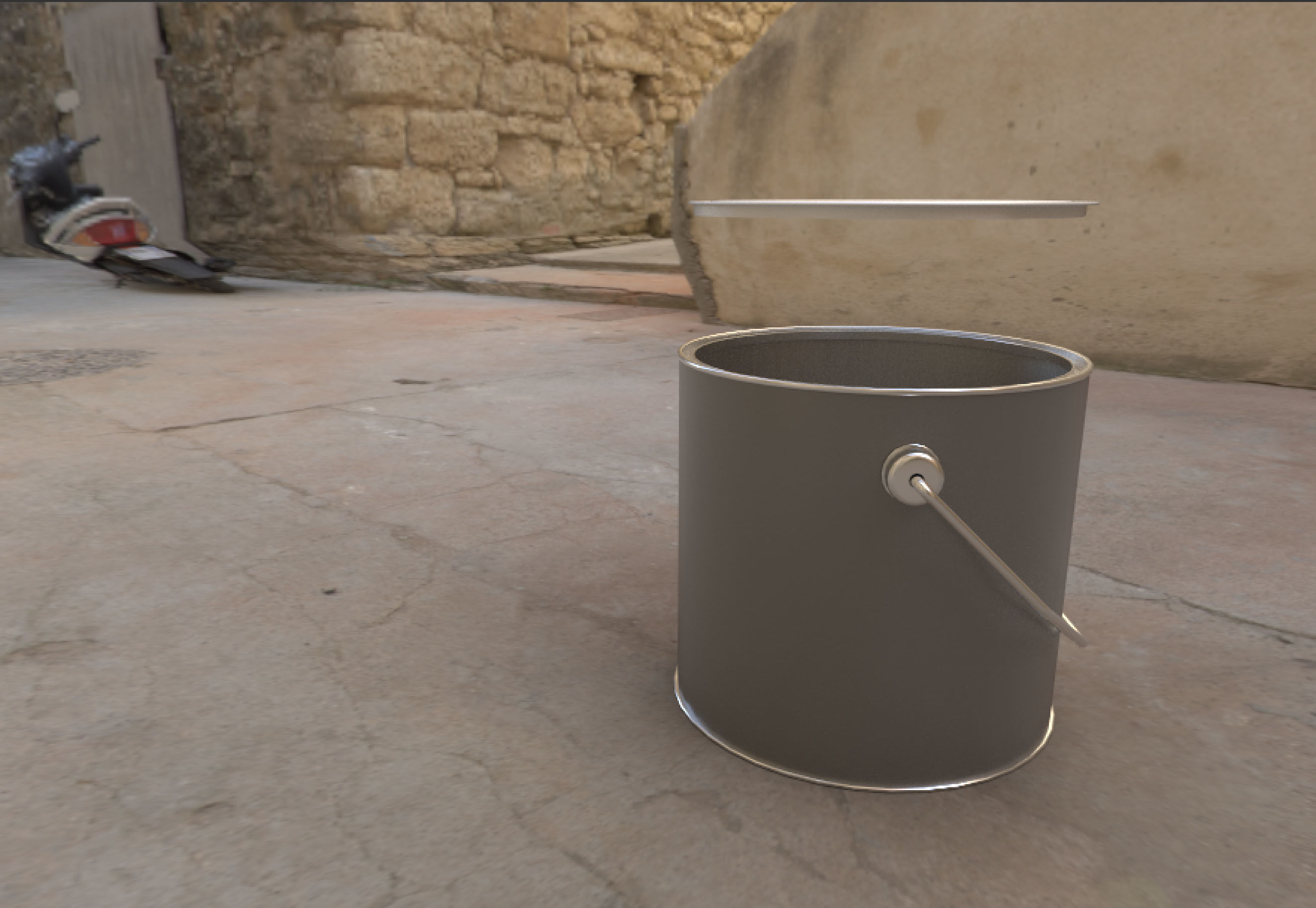 Metal Paint Can 3D model_6