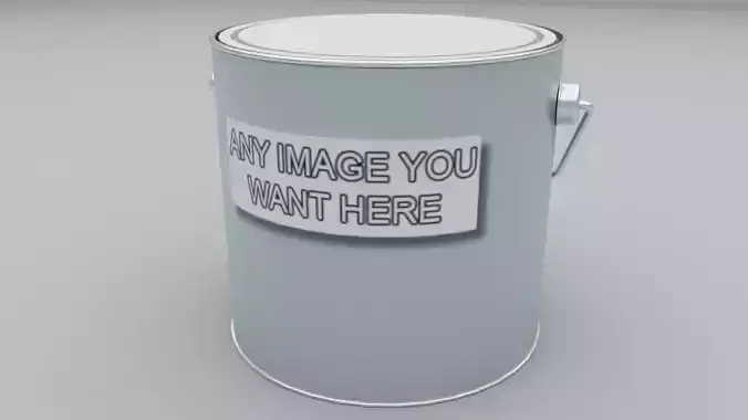 Metal Paint Can 3D model
