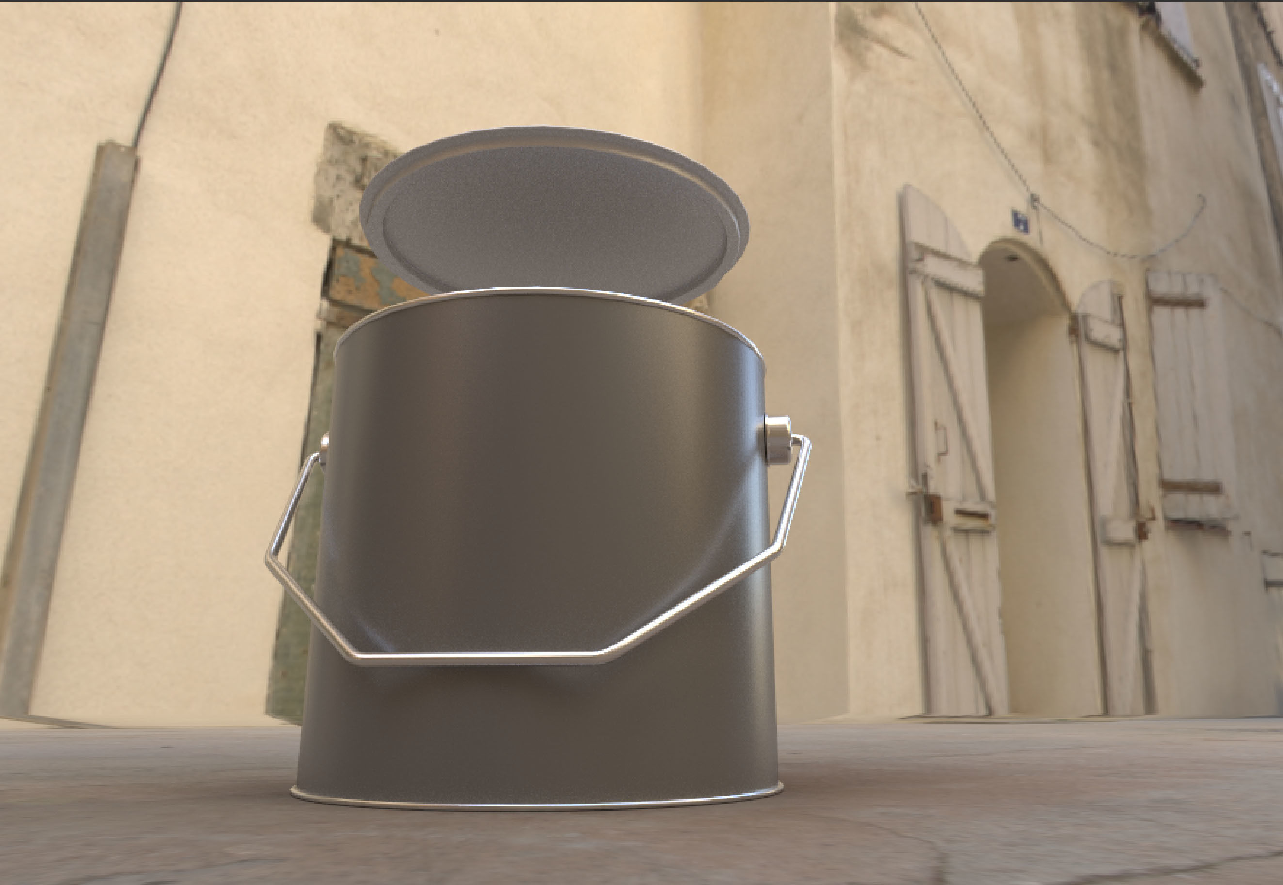 Metal Paint Can 3D model_7