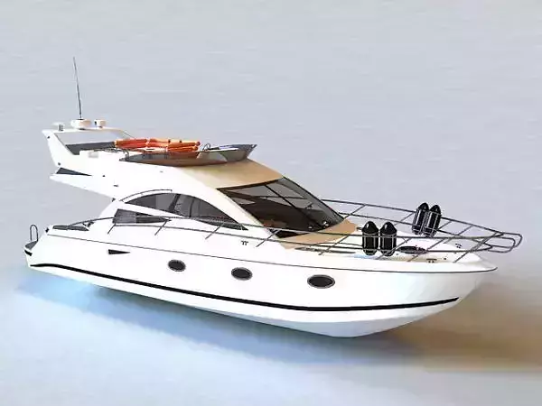 Small Yacht 3D Model