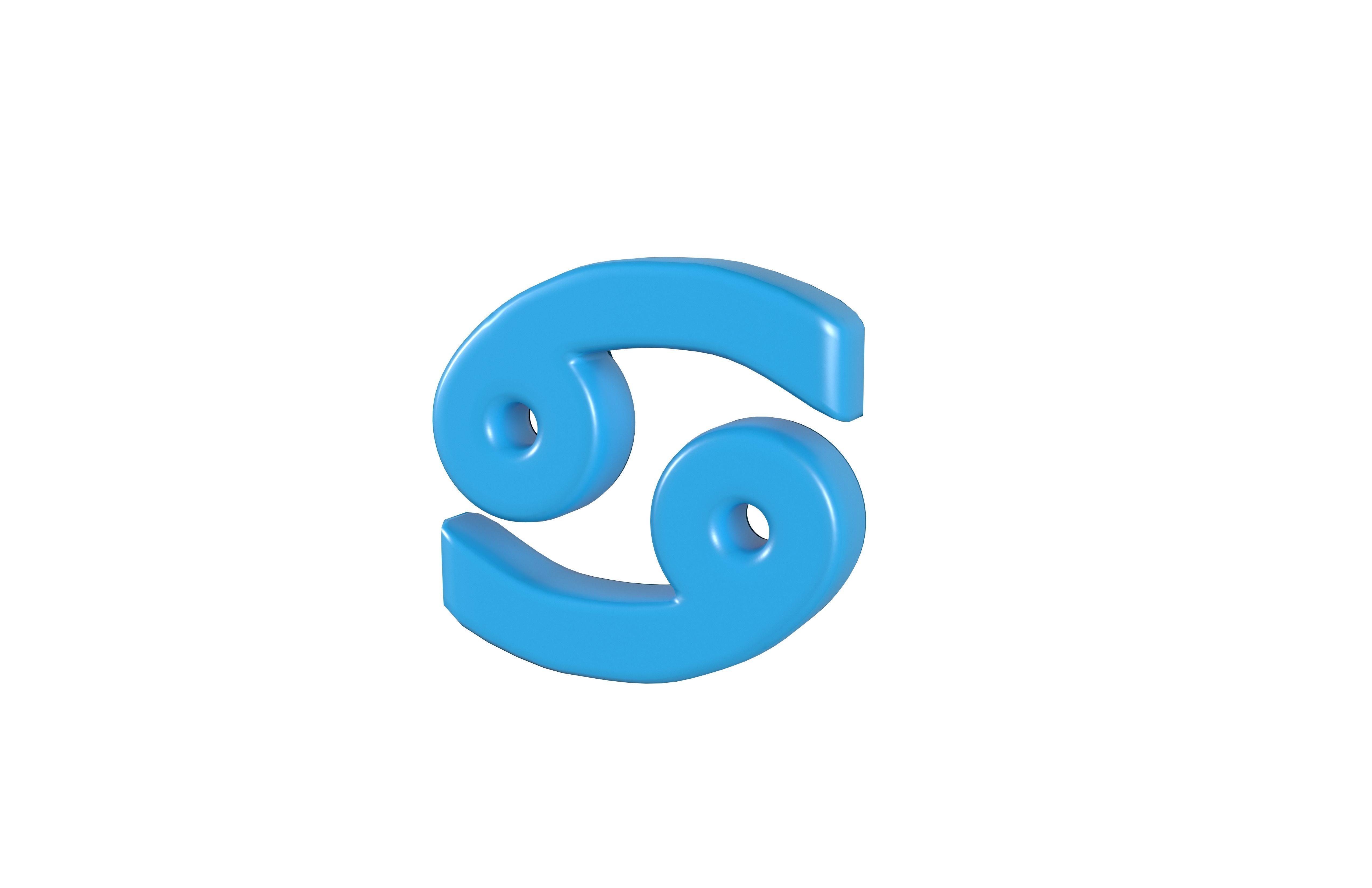 Cancer v2 004 Low-poly 3D model_3